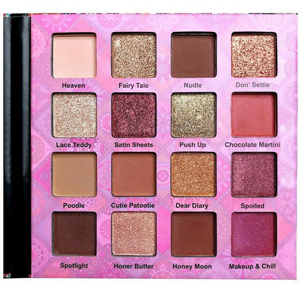 Shimmer Matte Eye Shadow 16Color Glitter Glazed Eyeshadow Pigment Palette Mak Bj