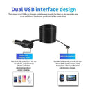 New DC 12V/36V Dual USB 5V 3.1A Mini Car Charger Power Lighter Adapter N8C1