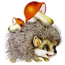5D Full Round Drill Diamond Painting DIY Hedgehog Rhinestone Mosaic Picture