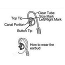 5 Pairs Of Silicone Ear Plugs Small Replacement Gel Ear Plugs Radio Ear Buds