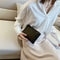 Retro Eco-Friendly Female Solid Color Clutch Women Tide Makeup Bags (Black) A#S