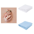 2xBaby Photography Props Blanket Stretch Cotton Newborn Boy Girl Photo Wrap