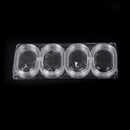 12pcs Plastic Clear C Type Bathroom Shower Curtain Liner Hook Hooks Rings FT