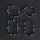 4pcs Kitchen Baking Mold Stainless Steel Round Circle Cookie Cake Mould