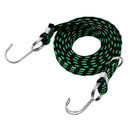 Stretch Elastic Bikes Luggage Hanging Rope Belts Strap with Hook Green 2m