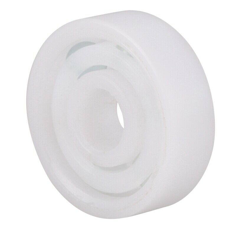 1 x 626 deep groove ball bearing plastic glass 6 * 19 * 6mm, white