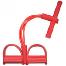 4 Tube Strong Fitness Resistance Bands Latex Pedal Exerciser Women Men Sit  K1F6