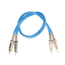 Dual RCA to RCA Audio Video AV Cord for HDTV DVD VCR Stereo Cable 0.5meter
