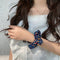 5x Elegants Womens Girls Floral Scrunchies Hair Band Elastic Hair Rope Ring Updo