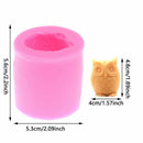 Owl Candle Silicone Mold for Candle Making DIY Handmade Molds Plaster Wax MSEAU