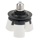 3 in 1 E27 LED Light Bulbs Socket Adapter Splitter, Standard Lamp Holder Base