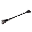 50pcs Steel Fishing Wires Leaders With Safety Snaps And Rolling Swivels