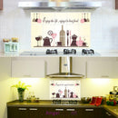 Kitchen Cartoon Wall Stickers Heat Resistant Oil-proof Removable Wall Decor