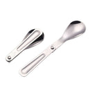 Camping hiking cookout picnic foldable spork stainless steel spoon fashio@