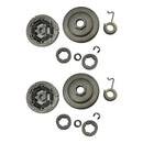 2 Sets Sprocket Clutch Kit 3/8 Pitch Bearing Worm Gear For Stihl Ms361 Ms440 044