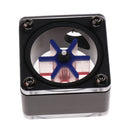 Acrylic G1/4'' Threaded Square Shape Computer Water Cooling Flow Meter
