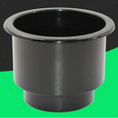 Recessed Cup Drink Bottle Holder for Marine Boat Car RV Sofa Poker Table Black