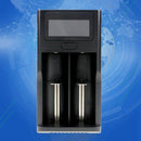 Dual Solts Smart Lcd Battery Charger Short Circuit Protection for 26650 186 C7F5