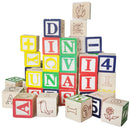 50 Pieces Wooden ABC/123 Blocks Set, Developmental Toys, Number Blocks Stacking