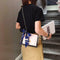 Rivet Shoulder Handbags PU Leather Chain Women Small Crossbody Bags (Pink)