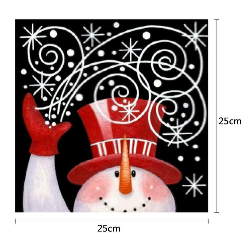 5D DIY Full Drill Diamond Painting Christmas Snowman Cross Stitch Embroider