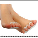 2x Silicone Gel Toe Finger Separator Bunion Guard Hallux Valgus Foot Massager