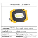 Cob Work Lamp Led Portable Lantern Waterproof 3-Mode Emergency Portable Spo