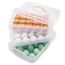 Egg Holder, 3-Layer Deviled Egg Tray with Lid Egg Carrier Box Dispenser Con