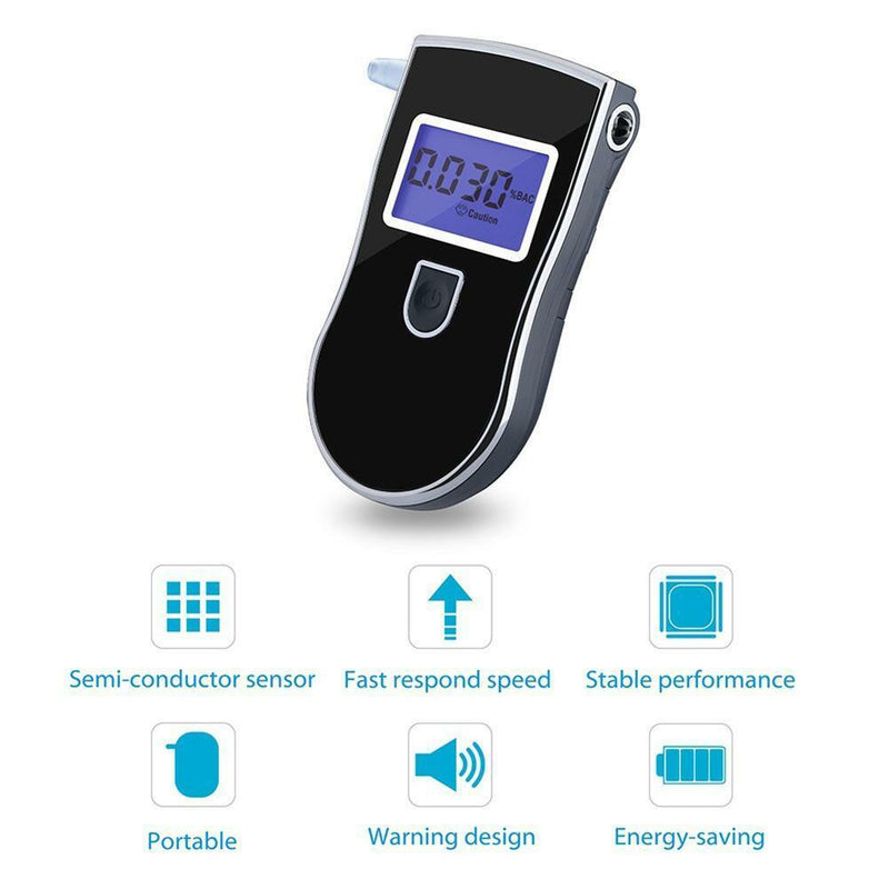 Advanced Police LCD Digital Alcohol Breath Tester Breathalyzer Detector Analyzer