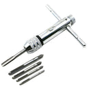 Adjustable M5-M12 T-Handle Ratchet Tap Wrench Machinist Tool Reversion with