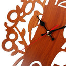 Create Design 30Cm Tree Shape Mute Wall Clocks Home Decor Modern Novelty Wo