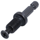 3/8-inch Hexagonal Shank Thread Drill Holder Keyless Adapter Black X7K2