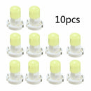 10Pcs T3 Neo Wedge LED Lamp Light Instrument Panel Climate Lights Bulbs White