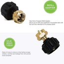 Propane Refill Adapter Gauge Lpg Gas Bottle Cylinder Camping Adaptor For S6I0