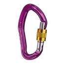 Screw Locking Mountaineering Climbing Carabiner 24KN - Purple