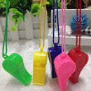 5Pcs/lot Plastic Whistle Lanyard Children Kids Party Bag Filler Toys MO