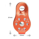 Rock Tree Climbing Pulley Arborist Rope Rigging Block Equipment Tool 26KN Orange
