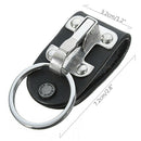 Quick Release Detachable Key Chain Stainless-Steel Belt Clip Ring Holder Keyring