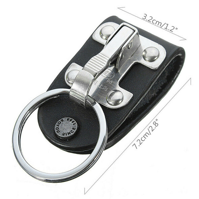 Quick Release Detachable Key Chain Stainless-Steel Belt Clip Ring Holder Keyring