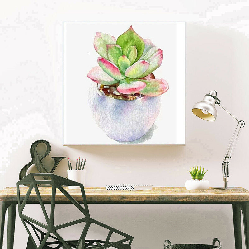 5D Diamond Painting Succulent Plant DIY Full Drill Cross Stitch Decor (376)