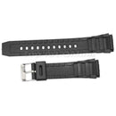 18mm Mens Military Black Silicone Rubber Waterproof Sport Wrist Watch Band Strap