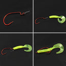 100X Soft Lure Baits Hook Pins Spring Fixed Lock Fishing Screw Needles Soft W JR