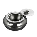 Stainless Steel Drum Shape Ashtray Cigarette Cigar Smoking Smoke Ash Tray S
