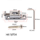 3 Pieces Solo Single Guitar Bridge With Wrench For 3/4/5/6/7/8 String Guitar,