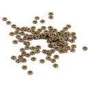 600pcs 4mm Flower Snowflake Rondelle Spacers Beads Jewellery Making Findings