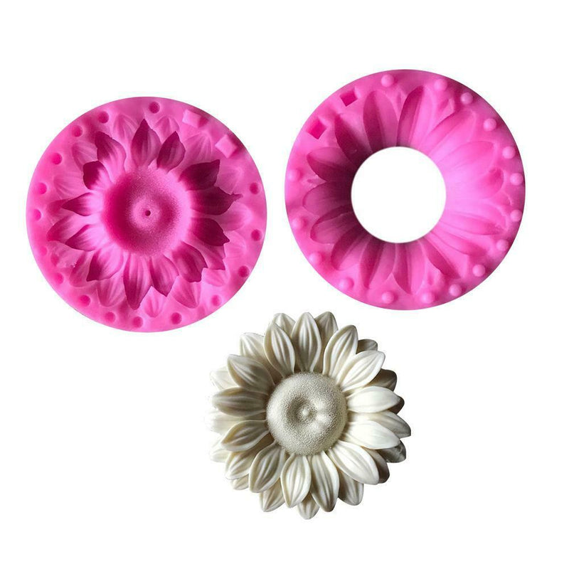 Sunflower Silicone Molds Soap Candle Mould Gypsum Silastic Mold Flowers PX1N