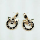 Women's Fashion Trendy Honey Bee Alloy Earrings Jewelry Female Long Tassel