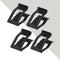 10Set Car SUV Front Console Dash Dashboard Trim Metal Retainer Universal Black