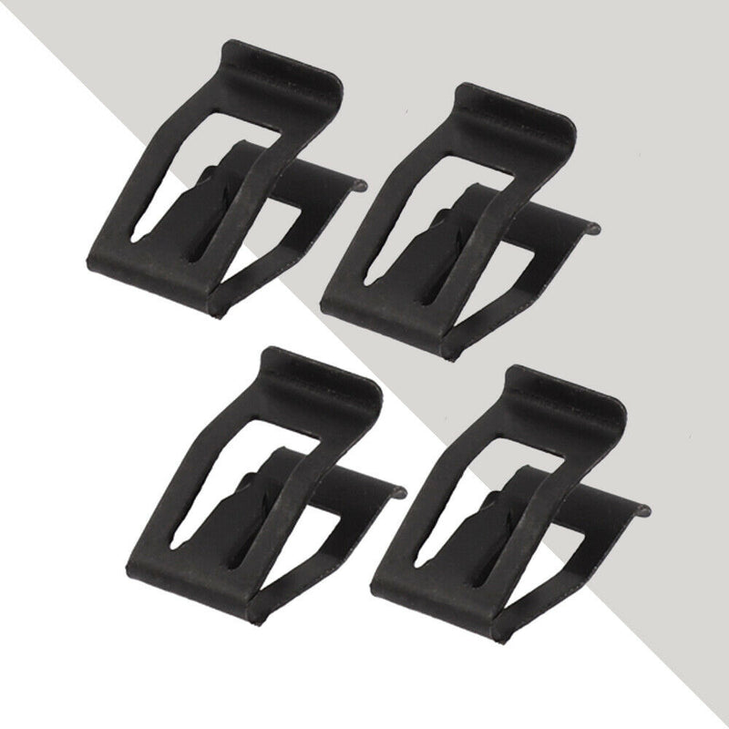 10Set Car SUV Front Console Dash Dashboard Trim Metal Retainer Universal Black
