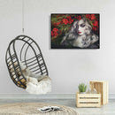 5D DIY Full Drill Diamond Painting Flower Cool Beauty Cross Stitch Ornament A